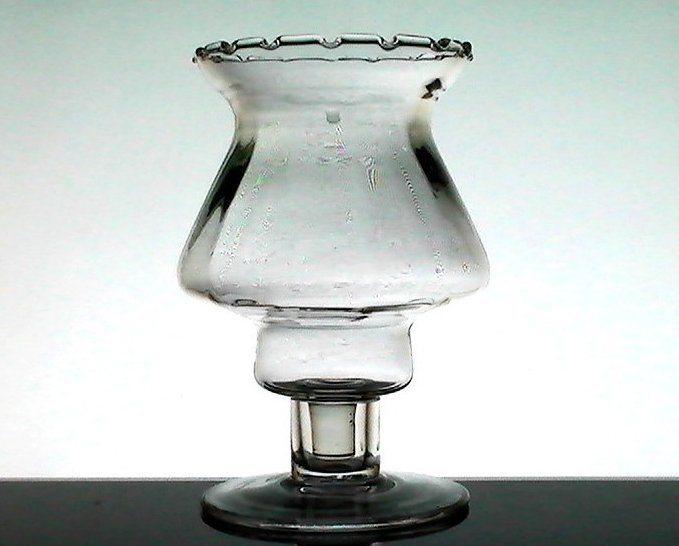 Home Interiors Peg Votive Candle Holder Crimped 1178-BL 5.25 x 3.5