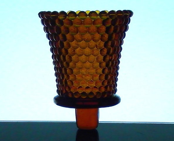 Home Interiors Peg Votive Candle Holder Hobnail Sienna Brown