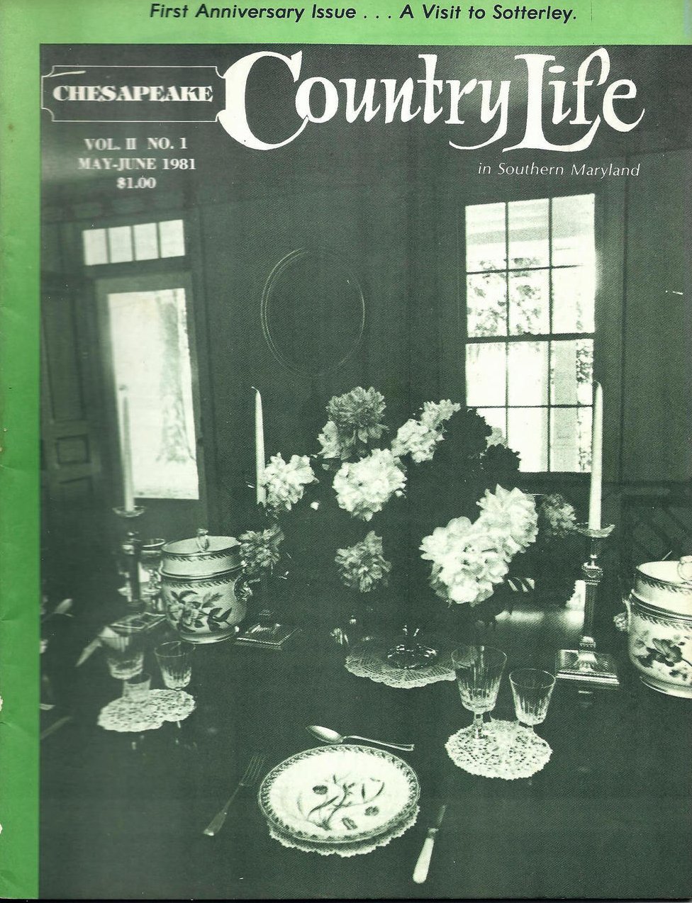 Chesapeake Country Life in Southern Maryland Vol II No 1 May June 1981
