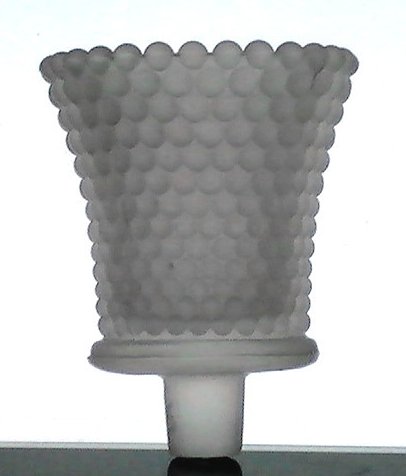 Home Interiors Peg Votive Candle Holder Frosted Hobnail White