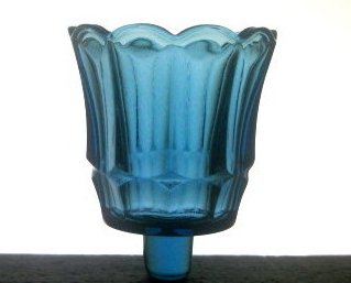 Home Interiors Peg Votive Candle Holder Fluted Starlight Blue 11902BD