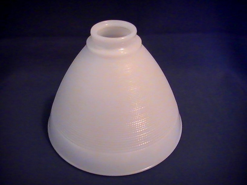 Vintage Milk Glass Reflector Lamp Shade for Torchiere 2 7/8 x 10 x 5.5 OOS