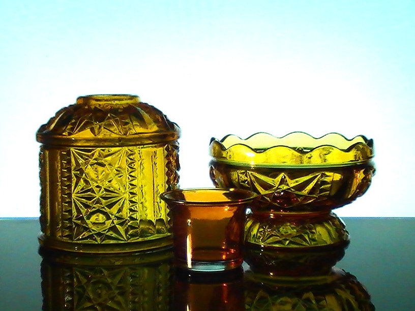 Home Interiors Amber Fairy Lamp Candle Holder Star Diamond ...