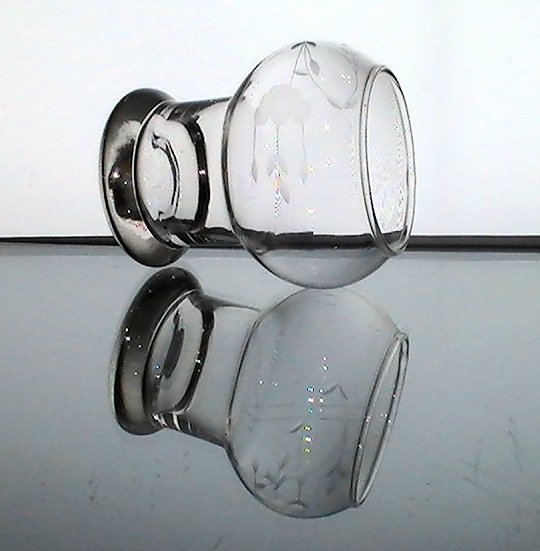 Hanging Candle Holder Princess House Bulbous Goblet Etched