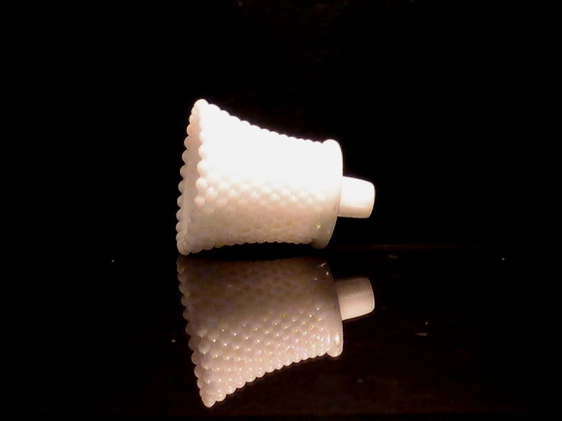 Home Interiors Peg Votive Candle Holder Hobnail White Milk Glass OOS