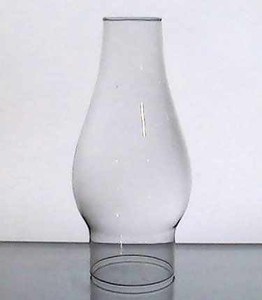 Hurricane Shade 2 7/8 inch Fitter x 8.5 x 2 Clear Bulbous 3.25 inches w