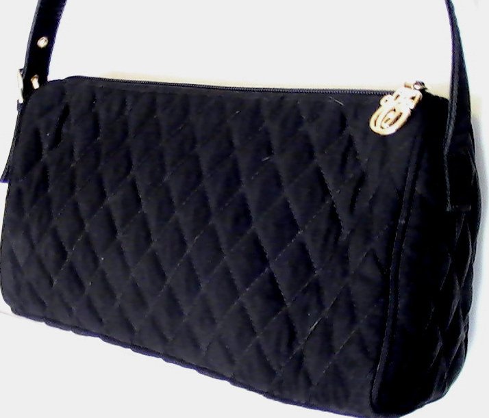 vera bradley black quilted purse
