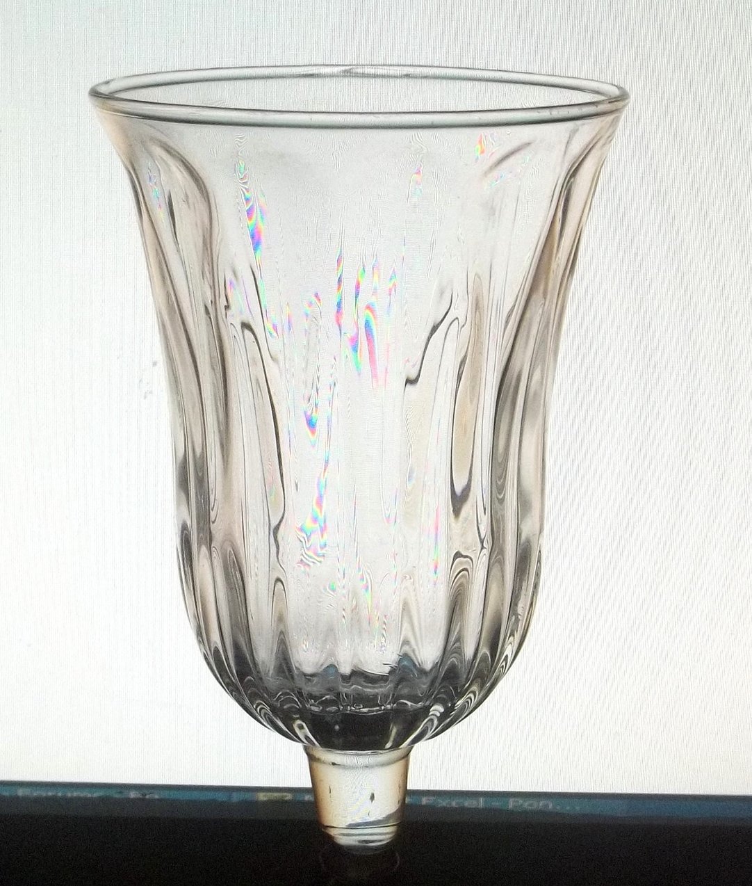 Home Interiors Peg Votive Candle Holder Clear Tiffany