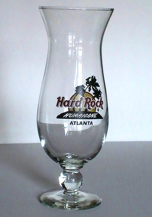 Hard Rock Cafe Atlanta Hurricane Daiquiri Glass 20 oz Collectible