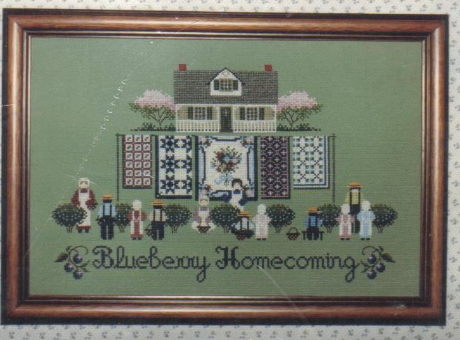 'Blueberry Homecoming' Needlepoint Pattern New Crafts