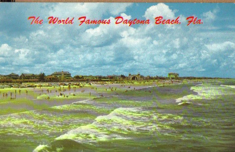 The World Famous Daytona Beach, Florida Vintage Postcard