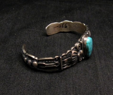 Image 2 of Darrell Cadman Navajo Turquoise Sterling Silver Bracelet