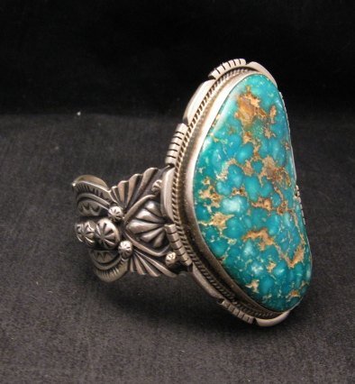 Image 1 of A++ Navajo Native American Turquoise Cuff Bracelet, Virgil Begay 