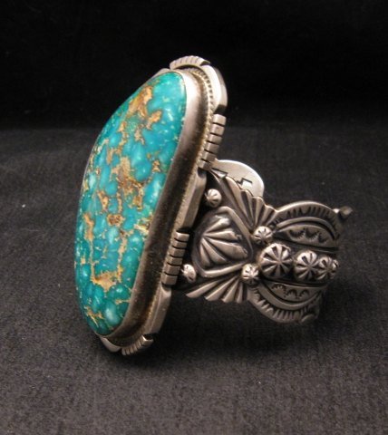 Image 2 of A++ Navajo Native American Turquoise Cuff Bracelet, Virgil Begay 