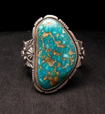 Image 4 of A++ Navajo Native American Turquoise Cuff Bracelet, Virgil Begay 