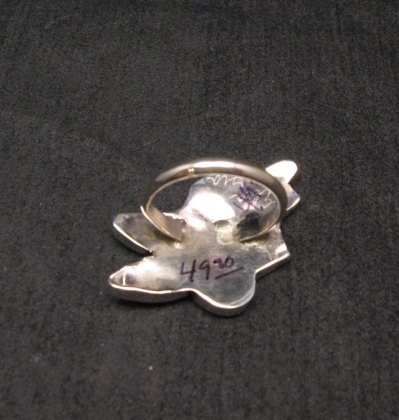 Image 2 of Ella Gia ~ Zuni ~ Inlaid Hummingbird Silver RIng sz7-1/2