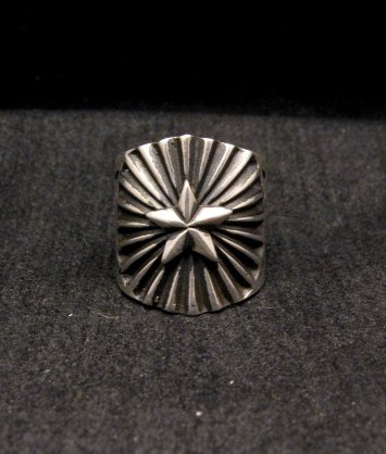 Image 0 of Old Pawn Style Navajo Sterling Silver Ring Sz6-1/2, Derrick Gordon 