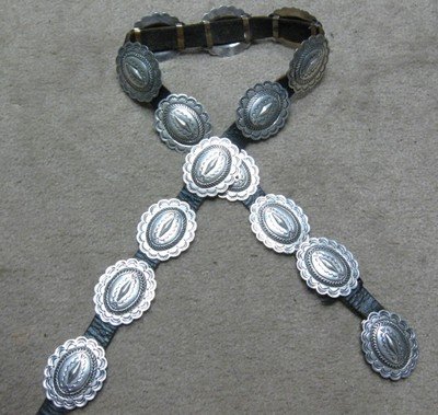 Image 0 of Dead Pawn Sterling Silver Concho Belt