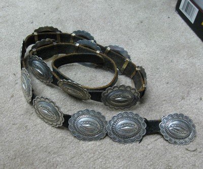 Image 1 of Dead Pawn Sterling Silver Concho Belt