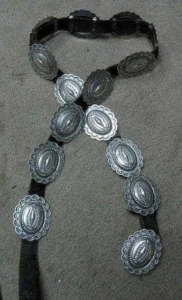 Image 4 of Dead Pawn Sterling Silver Concho Belt