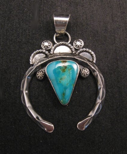 Image 2 of Old Pawn Style Navajo Jewelry Naja Pendant, Everett & Mary Teller 