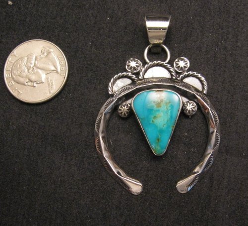 Image 3 of Old Pawn Style Navajo Jewelry Naja Pendant, Everett & Mary Teller 