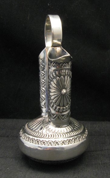 Image 1 of Sunshine Reeves Navajo Native American Silver Wedding Vase