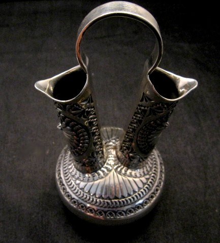 Image 3 of Sunshine Reeves Navajo Native American Silver Wedding Vase