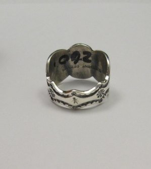 Image 4 of Sunshine Reeves ~ Navajo ~ Stamped Sterling Silver Star Ring sz10