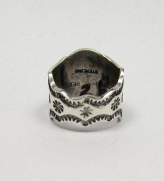 Image 4 of Sunshine Reeves Navajo Native American Sterling Silver Star Ring sz7