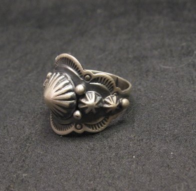 Image 1 of Gene Natan Navajo Old Pawn Style Sterling Silver Ring sz5-3/4