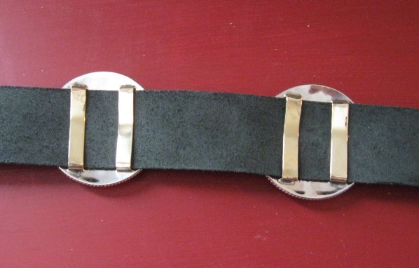 Image 7 of Thomas Charley Navajo Sterling Silver Concho Belt