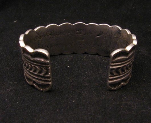Image 3 of Navajo Indian Native American Turquoise Silver Bracelet, Joey Allen
