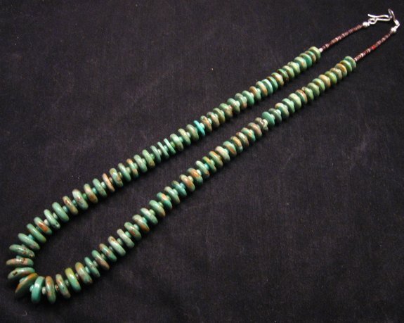 Image 1 of Navajo Turquoise Bead Necklace by Everett & Mary Teller