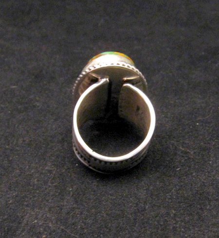 Image 5 of Albert Jake Navajo Native American Turquoise Ring Sz9 adjustable