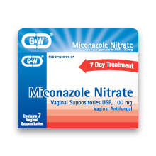 Case of 12-Miconazole 100 Mg Sup 7 By G&W Labs 