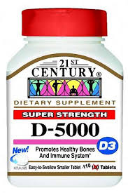 Case of 24-21st Century Vitamin D3 5000 IU 110 Tablets