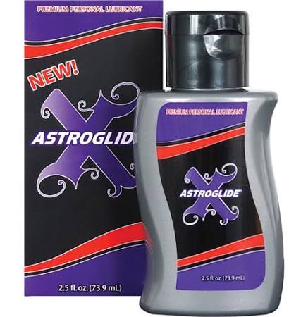 Case of 24-Astroglide X Premium Silicone Personal Lubricant 2.5 OZ