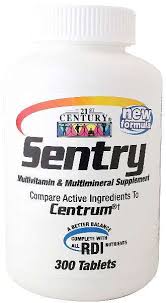 Case of 12-Sentry Multivit Tablet 130 Count By 21st Century Vitami