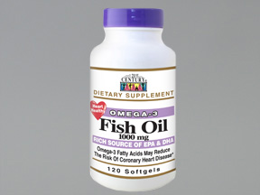 Case of 12-Fish Oil 1000mg Softgel 120 Count 21st Cent