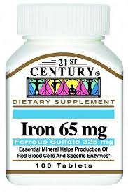 Case of 12-Iron 65mg Ferrous Sulfate 325mg Tab 120