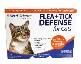Case of 12-Flea Tick Defense Cats Kittens 3Ct