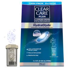 Case of 12-Clear Care Plus With Hydraglyde Twin Pack For Soft Lens