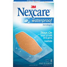 Nexcare Waterproof Knee Elbow 8Ct