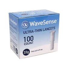 Wavesense Keynote Ultra Thin Lancets 100Ct