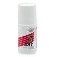 5-Day 2.5 oz By Emerson Healthcare LLC Item No.: 4485805 NDC No.: UPC No.: 038485020220 0-38485-02022-0 Item Description: Unisex Roll-Ons Other Name: :5-Day Therapeutic Code: Therapeutic Class: Deodor