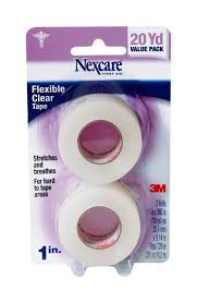 Case of 12-Nexcare Tape Transpore Clear 1 Inx10Yd