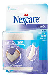 Case of 12-Nexcare Athletic Wrap White 3Inx5Yd