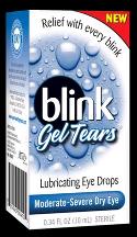 Blink Gel Tears Lubricating Eye Drops - 0.34 Fl oz Bottle