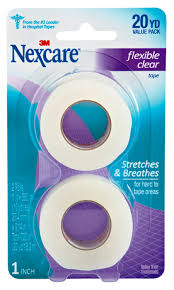 Nexcare Tape Clear Flex 1X10Yd 2Ct